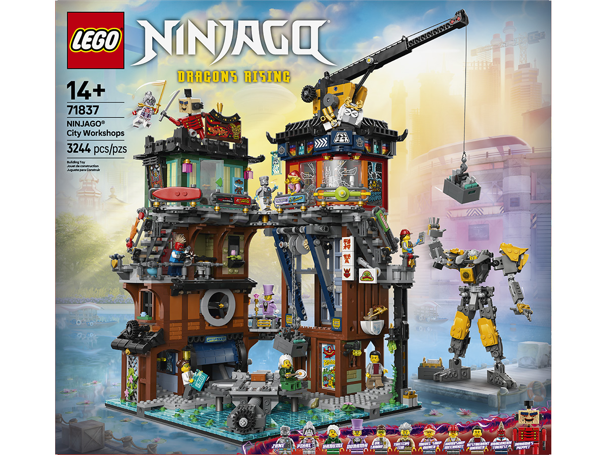 LEGO NINJAGO City Workshops Set with 10 Minifigures Launching Soon!